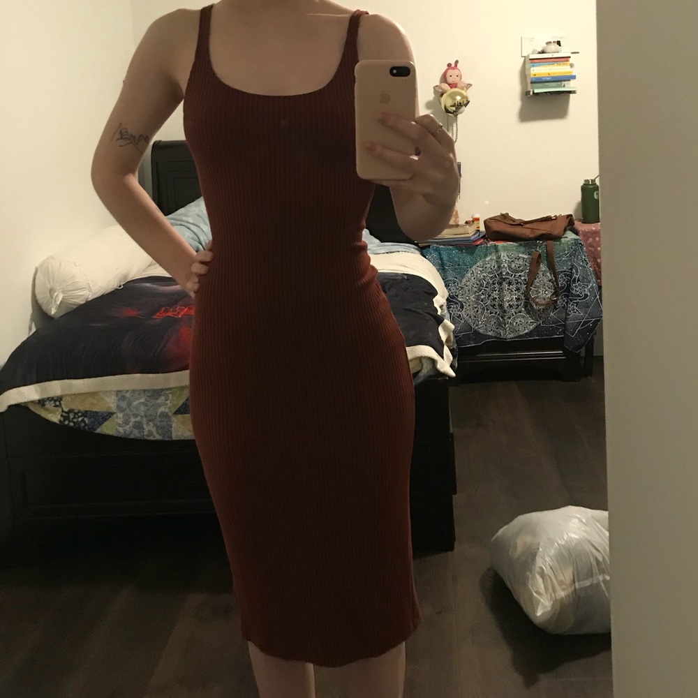 Urban Outfitters Russet Colored Bodycon Dress